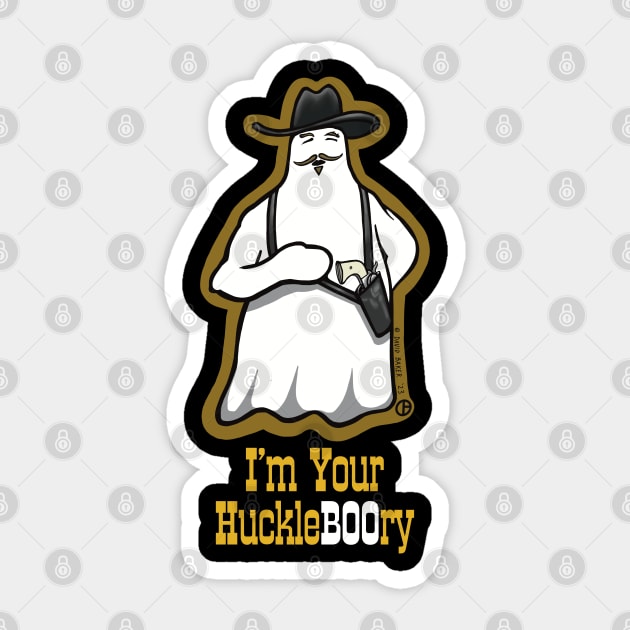 I’m Your HuckleBOOry Sticker by Art from the Blue Room